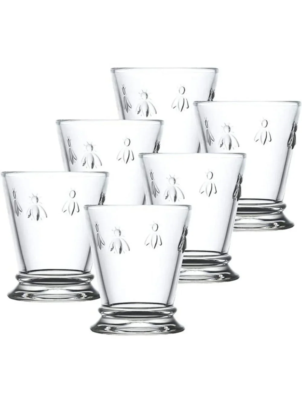Elegant Bee Tumbler Set of 6 - Stylish Glassware for Home & Entertaining